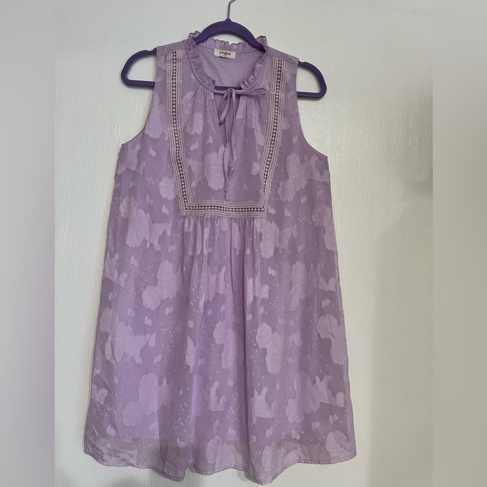 Umgee Lilac Sleeveless Kids Dress